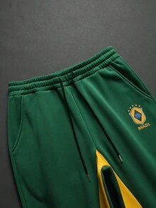 PAVTROS Men's Casual Zip-Up Hoodie Set Tracksuit Brazil Outfits Set Men Sweat Suits Jogging Suits - Black - View 7