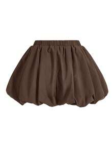 COSMINA Quần Harem lưng thun co giãn màu trơn thời trang đa năng cho nữ - Cà phê nâu - Xem 2