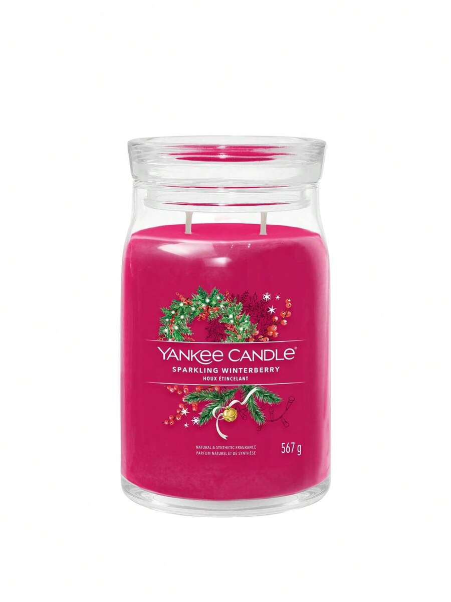 Sparkling Winterberry Signature Large Jar Candle 567 G - one-size - View 1