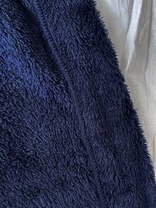 熊猫刺绣系带法兰绒睡袍，秋冬季舒适保暖，蓬松柔软