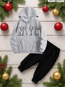 Tween Boys Outerwear Co-Ords - Grey - View 1