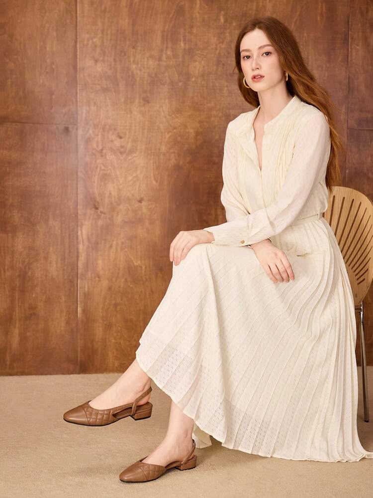 MUJERES SLINGBACKS ACOLCHADOS PLANOS