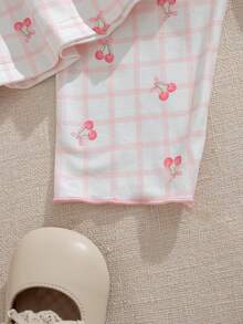 Souflis Souflis 女婴碎花长袖上衣和裤子两件套，荷叶边领，秋冬款 - 彩色 - 查看 6