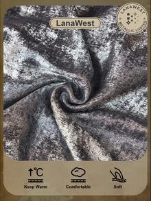 Women's Western Party Silver Bow Collar Long Sleeve Shirt + Wide Leg Pants With Side Pockets 2 Pieces Set, Suitable For New Year's Party, Banquet, LanaWest - Silver - View 2