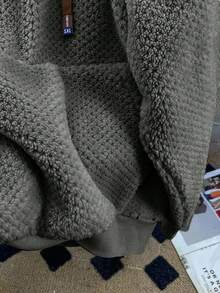 GlowEve Women's Autumn/Winter New High-End Niche Fuzzy Thermal Lined Sweatshirt - Light Grey - View 4