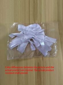 1pc Bow Streamer Backdrop Decoration Banner, Romantic Ballerina Princess Style Photo Props, Suitable For Valentine's Day, Single Lady Birthday Party, Wedding Bow Garland Streamer - Beige - View 12