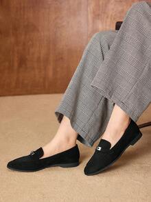 MOTF WOMEN'S CASUAL COMFORTABLE VERSATILE FLAT SHOES FOR CHRISTMAS SPRING SHOES - Black - View 5