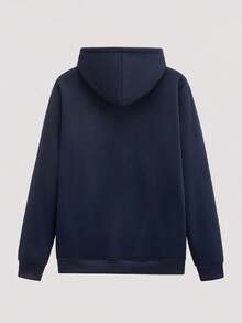 Open Phase 2 piezas Conjunto de chándal deportivo casual para hombres, a juego para otoño/invierno, regalo para novio/esposo - Azul Marino - Ver 7