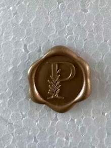 30/50 张字母蜡封贴纸，金色字母自粘蜡封贴纸，信封封口贴纸，自粘金色贴纸，适用于感恩节贺卡/礼品包装/婚礼订婚派对邀请函、生日派对、圣诞节等场合。 - 銅色 - 查看 30