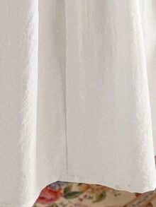 Tween-Mädchen Kleid mit süßem Blume Muster und Farbblock, Puffärmel, geeignet für Ausflüge, Lässig-Wear und Partys, Sommer - Verschiedenfarbig - Übersicht 4