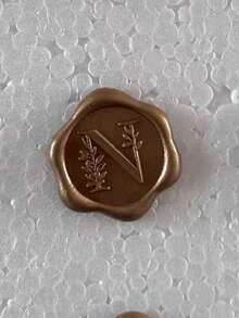 30/50 张字母蜡封贴纸，金色字母自粘蜡封贴纸，信封封口贴纸，自粘金色贴纸，适用于感恩节贺卡/礼品包装/婚礼订婚派对邀请函、生日派对、圣诞节等场合。 - 銅色 - 查看 16