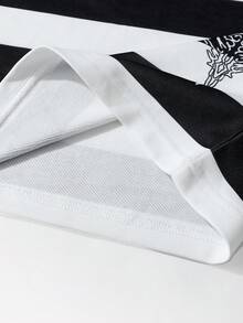 ROMWE MEN Street Life Áo nỉ polo họa tiết sọc Đức Mẹ Đồng Trinh phong cách Anh cổ điển dành cho nam - Nhiều màu - Xem 4