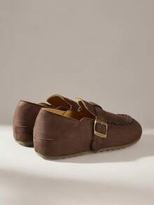 Solecia Women's Casual Versatile Commute Buckle Flats - Coffee Brown - View 4