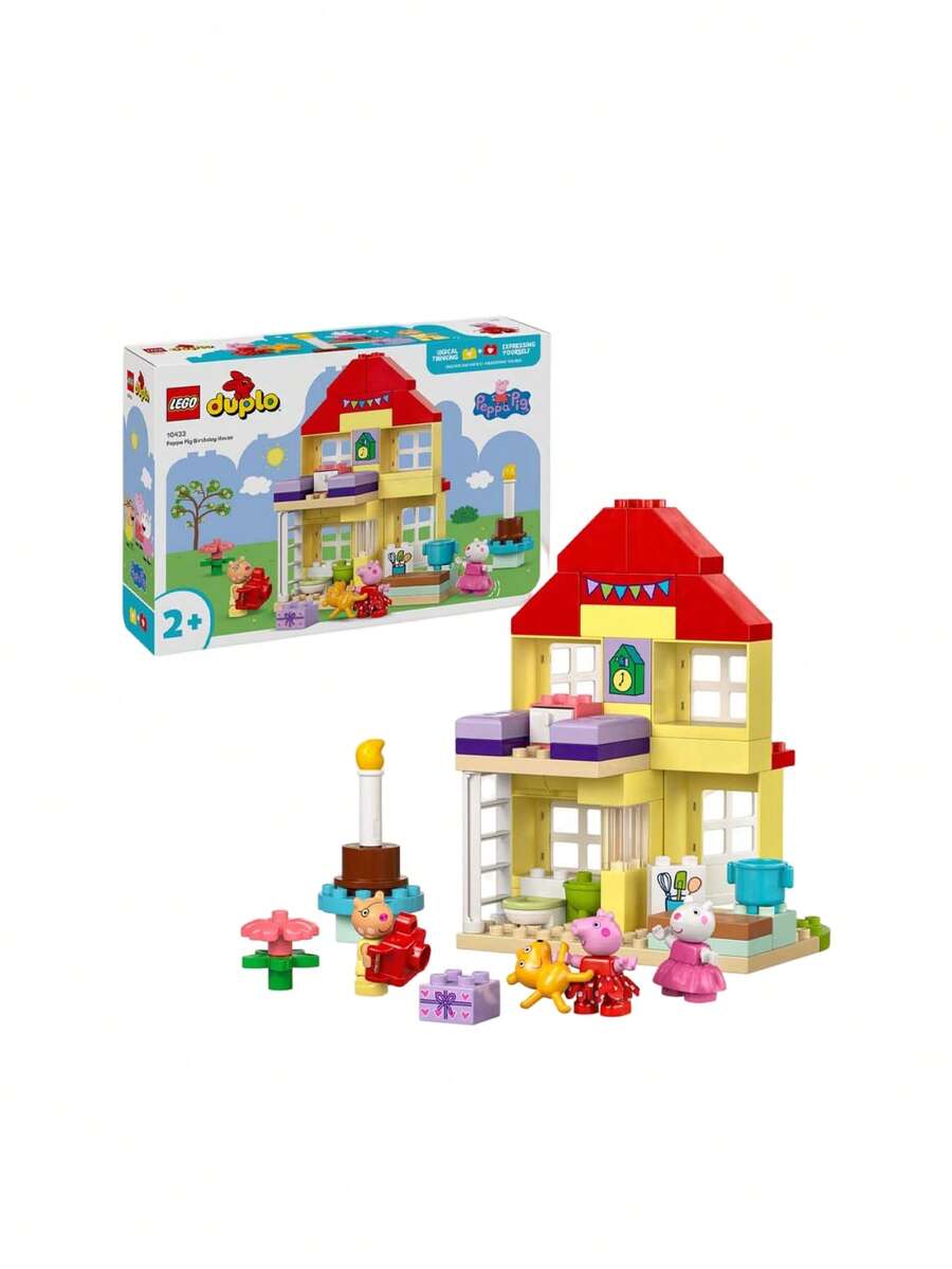 LEGO DUPLO® Peppa Pig Birthday House Age 2 Years+ 10433 - Multifärgad - Visa 1