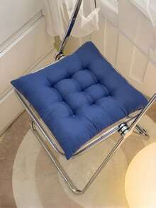 1个双面毛绒坐垫，加厚防滑办公椅垫，适用于书桌椅和游戏椅，也可作为冥想枕，适用于家庭、餐厅和地板坐垫 - 彩色 - 查看 13