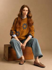 Rosivie Women's Casual Versatile Flat Loafers - Brown - View 2