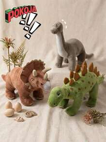 45 厘米 Wild Republic 恐龙毛绒玩具,恐龙填充动物,霸王龙,剑龙,雷龙毛绒玩具,儿童礼物,恐龙填充玩具,生日礼物圣诞装饰家居恐龙主题派对装饰 - 彩色 - 查看 2