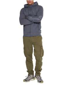 BENCH Men's Full Zip Hoodie Grey
