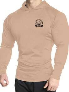 Gym Rark Men's Casual Everyday Printed Sweatshirt - Khaki - View 3