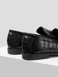 MOTF PREMIUM ZAPATOS DE MUJER MOCASINES DE CUERO PU - Negro - Ver 8