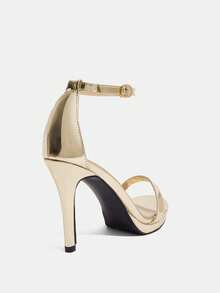 CUCCOO SZL Women's Fashionable Elegant Heeled Sandals For Party And Commute - Gold - View 3