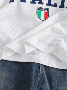 1件少女夏季酒红色罗纹吊带背心，白色肩带和领口饰边，柔软弹力面料，无袖直筒剪裁，轻盈设计，适合上学、周末郊游和温暖季节穿着。 - 白色 - 查看 4