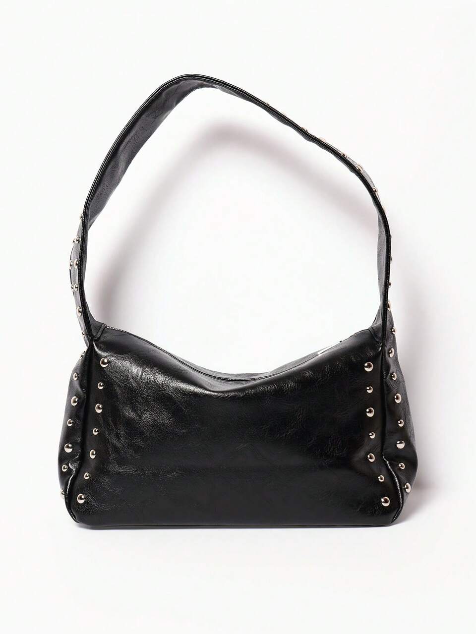 Borsa a spalla nera in PU