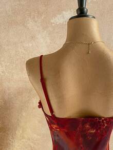 Soleia 女士时尚性感豹纹镂空吊带背心连体衣 - 彩色 - 查看 3