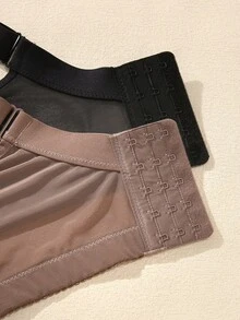 Wedaily 2件装加大码钢圈蕾丝支撑文胸套装 - 彩色 - 查看 8