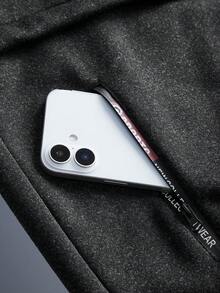 Driftmere 1pc Men's Sherpa Lined Zipper Hoodie Jacket, Thick Casual Knitted Jacket , Fall Winter, Fleece-Lined Jacket - Black - View 4