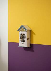 Joivida 1pc Mediterranean-Style House Key Box, Key Box Storage Box, Creative Home Decoration, Wall-Mounted Wall, Table Decoration, Wooden Handicrafts, Key Storage, Living Room Decoration Valentine's Day Gift