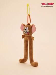 TOM & JERRY Jerry Hilarious Twisty Style Plush Hanging Ornament – Cute & Funny Cartoon Mouse Accessory, Soft Flexible Plush Charm For Bags, Keys & Daily Decoration - Brown - View 10