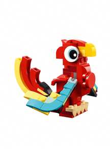 LEGO Creator 3-In-1 Red Dragon Age 6 Years+ 31145 - Multicolor - View 4