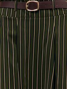 Nöista Asymmetric Striped Midi Skirt With Belted Waist. Flowy Striped Midi Skirt With Asymmetrical Hem And High-Waist Belt Detail. Feminine, Elegant And Easy To Style-Perfect For Spring Outfits, Date Nights, Casual Chic Looks And Everyday Wear. - Multicolor - View 6