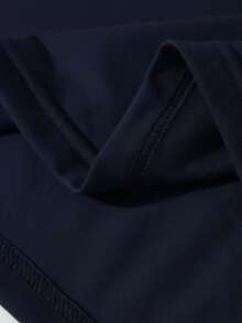 "Camiseta de manga corta con cuello redondo, adornada con estampado, para ropa de Año Nuevo, camisetas gráficas para mujeres - Negro - Ver 4