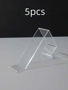 2pcs Acrylic L-Shaped High-Heel Sport Shoe Support Stand For Display, With Protective Film - Clear - View 11