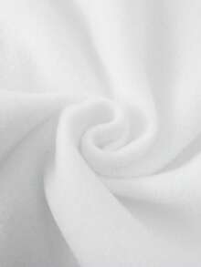 Manfinity Dauomo 男士白色樱花标语印花连帽衫，带口袋，休闲套头卫衣，适合日常穿着，秋冬季 - 白色 - 查看 3