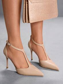 CUCCOO SZL Women's Pointed Toe High Heel Shoes, Suitable For Formal Occasions, Parties, Music Festivals - Apricot - View 4