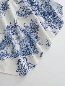 INAWLY 夏季新款纹理印花修身荷叶边吊带背心，系带蝴蝶结装饰女士吊带背心，适合度假、情人节、日常穿着 - 彩色 - 查看 4