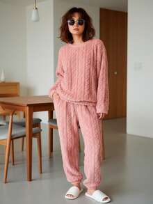 Women Pajama Sets - Pink - View 6