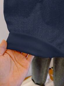 SHEIN Franclia Women's Solid Color Lace Patchwork Elegant Camisole - Navy Blue - View 6