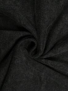 ROMWE MEN Street Life Men's Punk Letter & Figure Print Short Sleeve Casual Distressed T-Shirt - Black - View 3