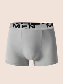 Manfinity Underwear&Sleepwear Basics 7条装男士纯色舒适修身平角内裤 - 彩色 - 查看 5