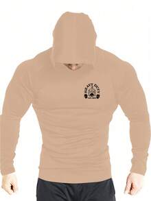 Gym Rark Men's Casual Everyday Printed Sweatshirt - Khaki - View 5