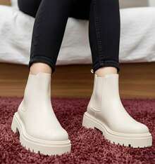 Botines de mujer botas cortas al tobillo calzado corto  para dama estilo clasico casual elegante básico sexy botines de piso botines para todo el año invierno verano otoño primavera calzado bajo para fiestas regalo navidad vacaciones año nuevo posadas año nuevo chino vacaciones colegio escuela reuniones oficina casa moda mujer fashion party pretty woman lady classic style boots botines Willows1 - Beis - Ver 3