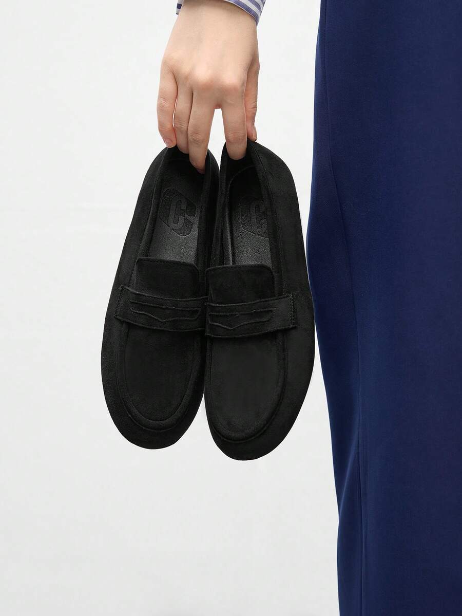 CUCCOO BIZCHIC Women's Casual Versatile Commuting Flat Loafers For Christmas - Black - View 1
