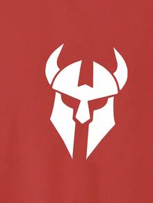 Manfinity Sport PWRUP Men's Muscle Print Fashionable Sleeveless Tank Top - Red - View 6