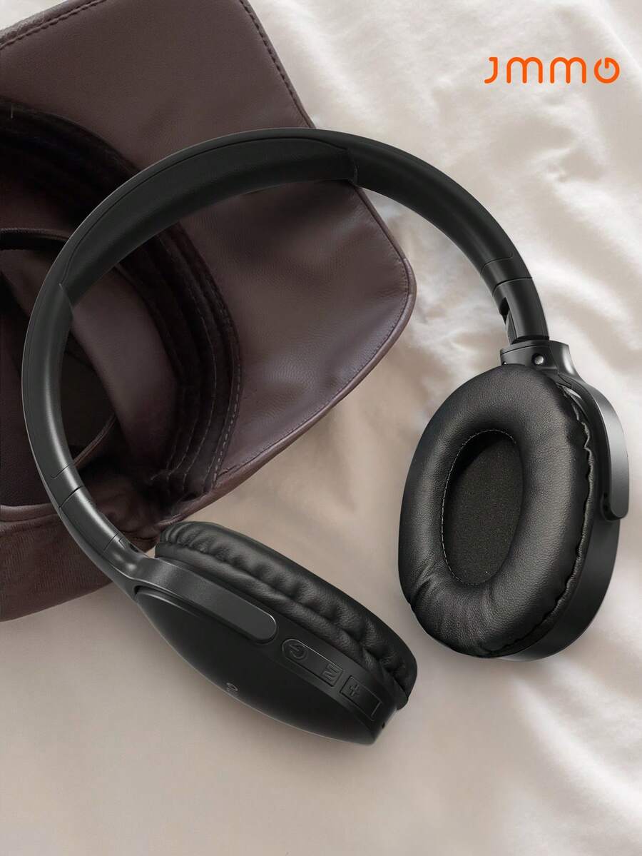 JMMO 无线耳机，带麦克风的无线耳机，超长续航，适用于电脑/iPad/智能手机，音乐/游戏