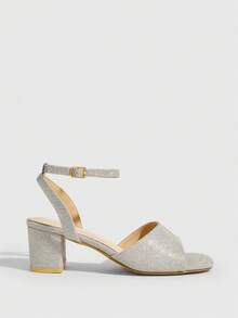 CUCCOO SZL 方头优雅夏季时尚高跟凉鞋 - 銀色 - 查看 2