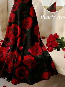 Franclia 新款秋冬珍珠吊带无袖女式连衣裙 - 彩色 - 查看 5